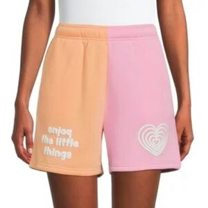 Enjoy the little things pink and orange shorts